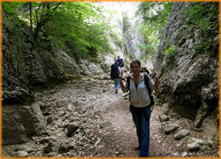 Продолжаем путь в ущелье Крымского каньона.